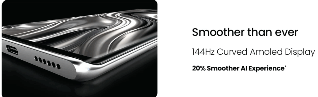 Curved AMOLED Display with Stunning Design