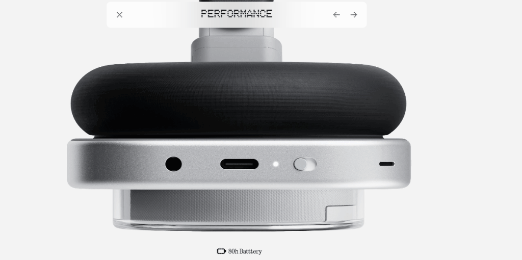 Nothing Headphone (1) Smart Noise Cancellation & Long Battery Backup
